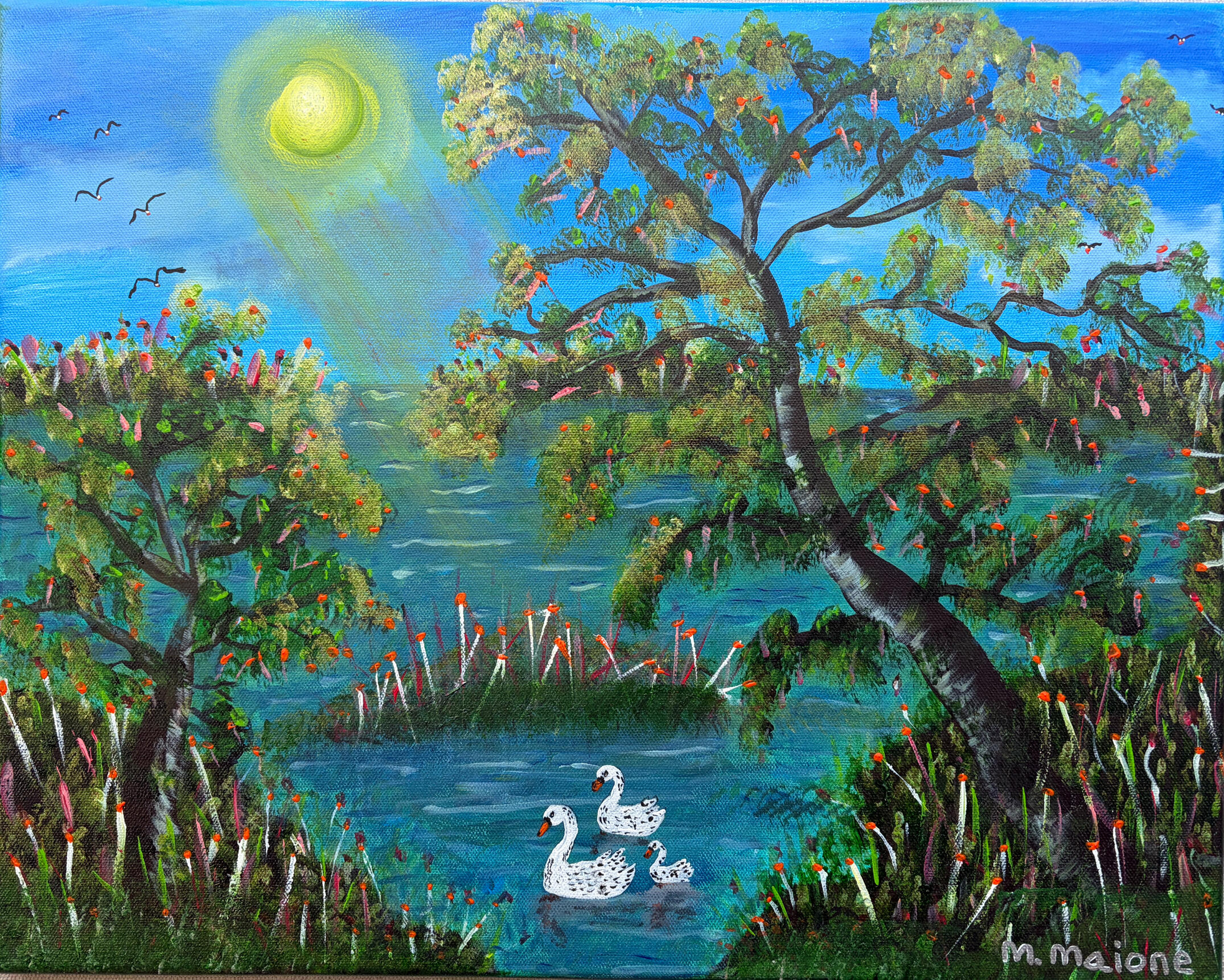 Swans on the Pond Swans on the Pond